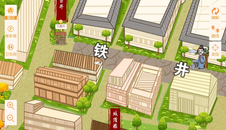 靖边智慧景区：手绘地图与语音导览的完美融合